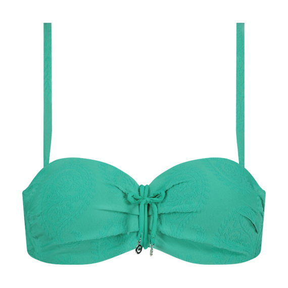 Cyell Deep Green Bandeau Bikinitop