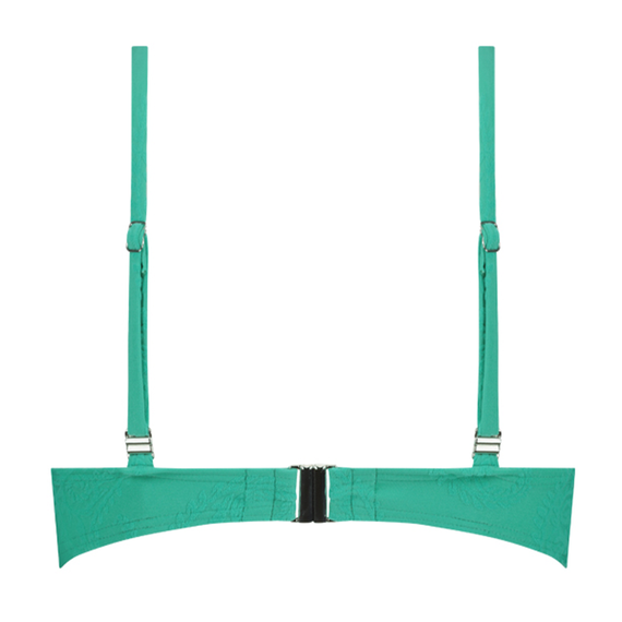 Cyell Deep Green Bandeau Bikinitop