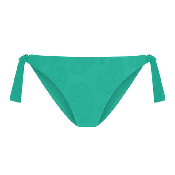 Deep Green Bikini Hose mit Seitlichen Bändern
