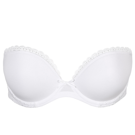 Marie Jo Delphine Strapless BH White