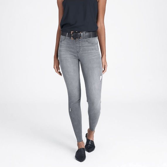 Distressed Denim Legging
