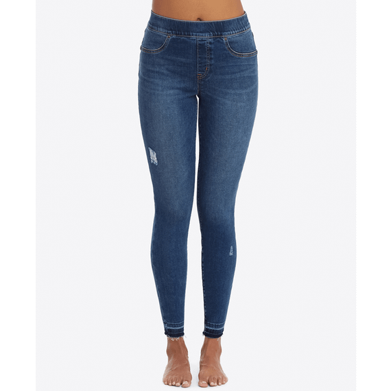 Spanx Distressed Denim Legging Medium Wash