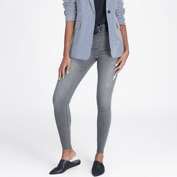 Spanx Distressed Denim Legging Vintage Grey
