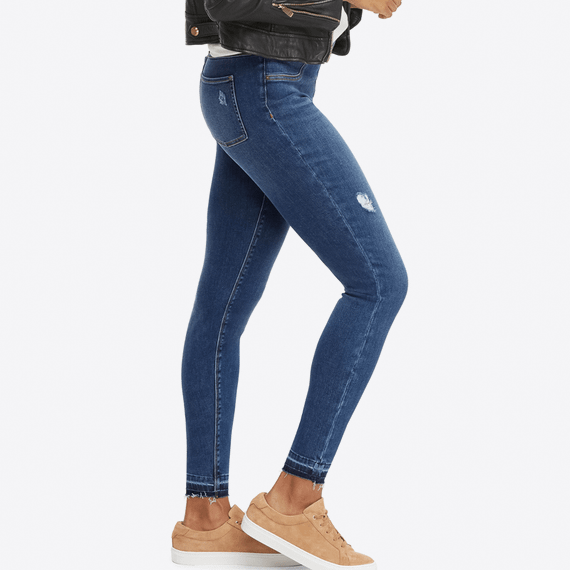 Distressed Denim Legging