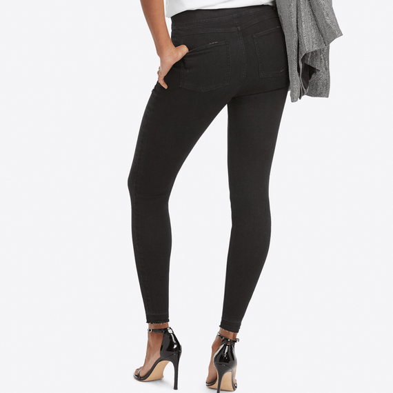 Spanx Distressed Denim Legging Vintage Black