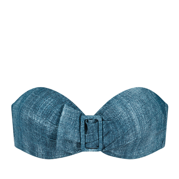 Beachlife Denim Bandeau Bikinitop