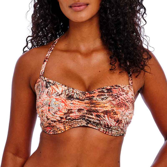 Freya Swim Desert Cat Bandeau Bikinitop Sunset