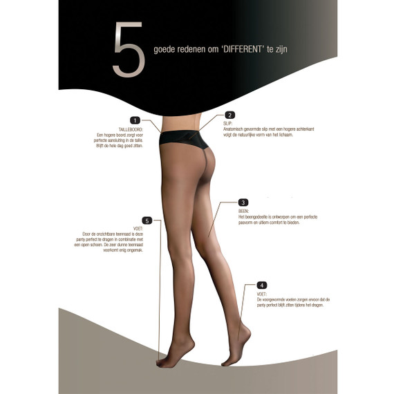 Oroblu Different Panty 80 denier Black