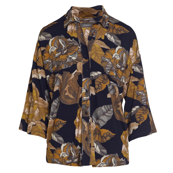 Essenza Dionne Gwyneth Pyjamashirt Nightblue