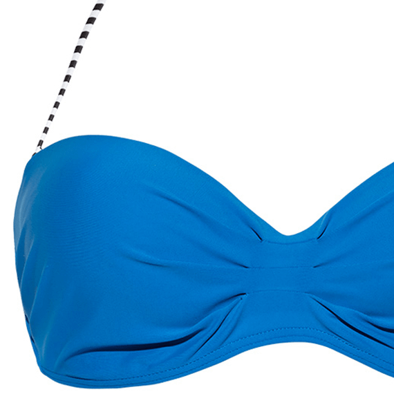 Beachlife Directoire Blue Bandeau Bikinitop