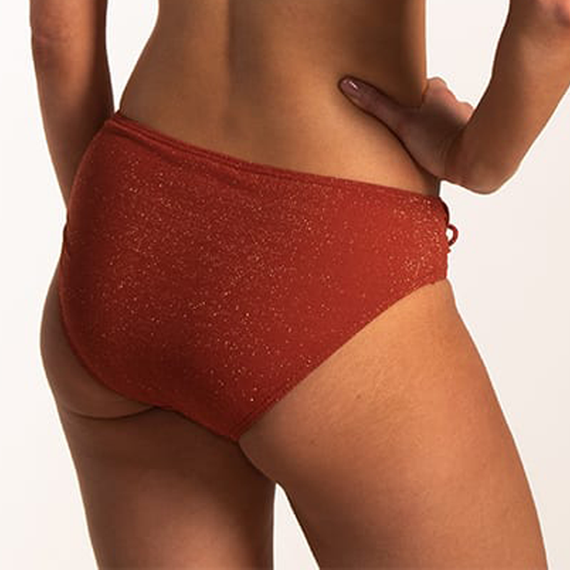 Beachlife Earthy Shimmer Hoog Bikinibroekje