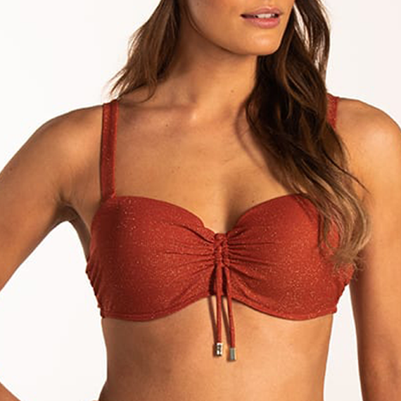 Beachlife Earthy Shimmer Multiway Bikinitop