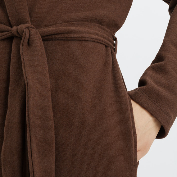 Hanro Easy Wear Badjas Dark Brown