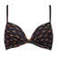 Watercult Eclectic Flames Voorgevormde Bikinitop Burned Black