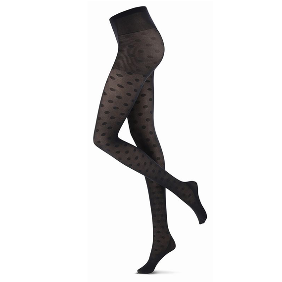 Oroblu Eco Fashion Panty 40 Denier Black Dot 