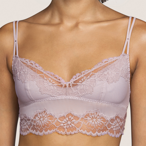 Andres Sarda Eden Rock Bralette Naked Lady Flower