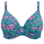 Elomi Electric Savannah Plunge Bikini Oberteil Leopard