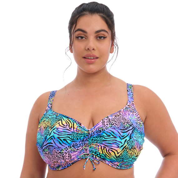 Elomi Bademode Electric Savannah Plunge Bikinitop Zebra 