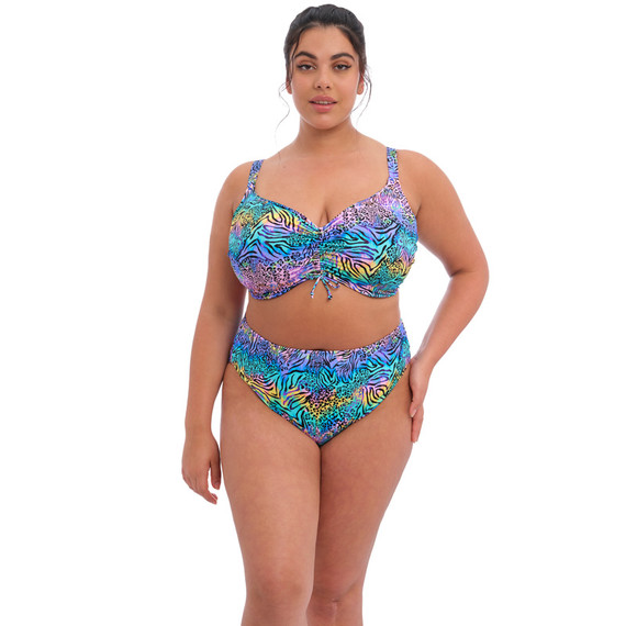 Elomi Bademode Electric Savannah Plunge Bikinitop Zebra 