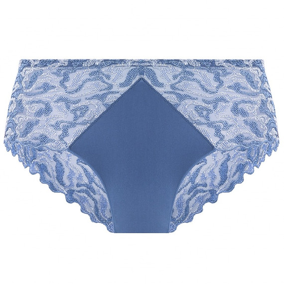 Louisa Bracq Electric Waves Short Blue Jeans