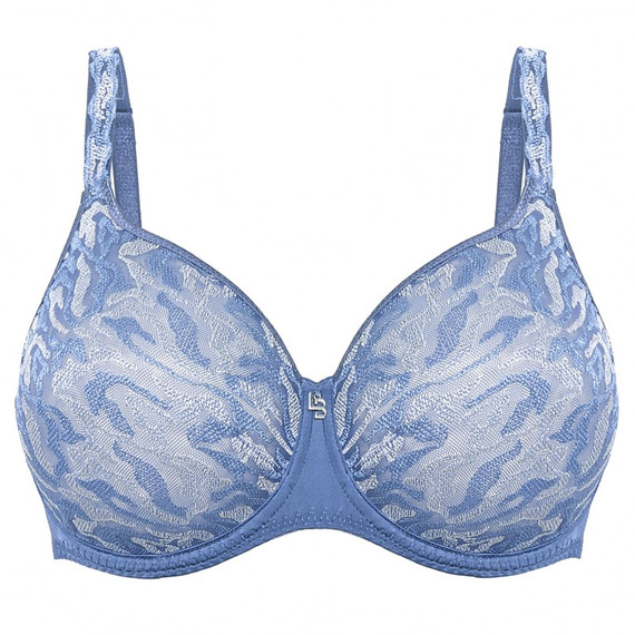 Louisa Bracq Electric Waves Naadloze Beugel BH Blue Jeans