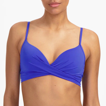 Electric Blue Twist Bikini Oberteil