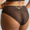 Sculptresse Ella High Leg Slip Black Sequin