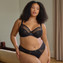 Sculptresse Ella Plunge BH Black Sequin