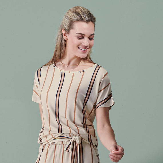 Essenza Ellen Meryl Pyjamashirt Vanilla