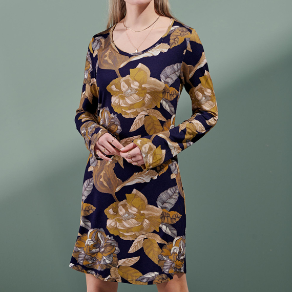 Essenza Elm Gwyneth Nachthemd Nightblue