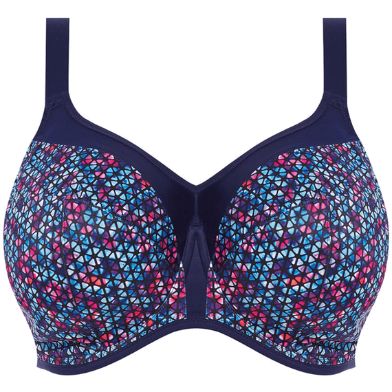 Elomi Energise Sport BH met Beugel Navy Geo