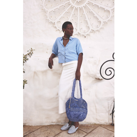 Iconique Eulalia Strandtas Light Blu