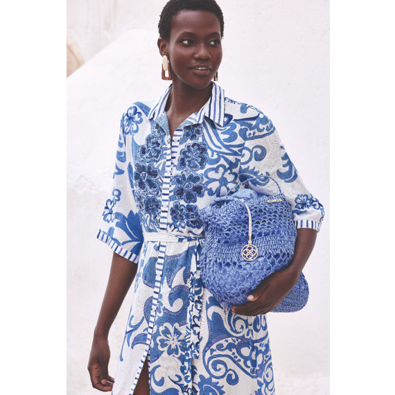 Iconique Eulalia Strandtas Light Blu