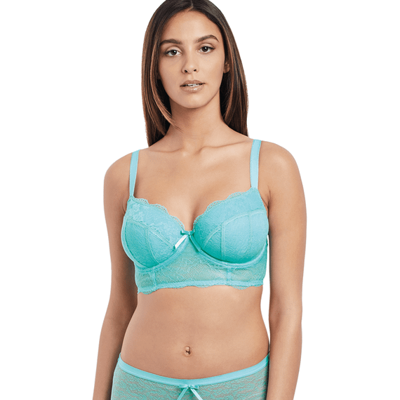 Freya Fancies Longline BH Aquamarine