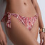 Aubade Bademode Feline Energy Bikini Hose mit Seitlichen Bändern Pink Tiger