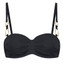 Beachlife Femme Noir Bandeau Bikinitop