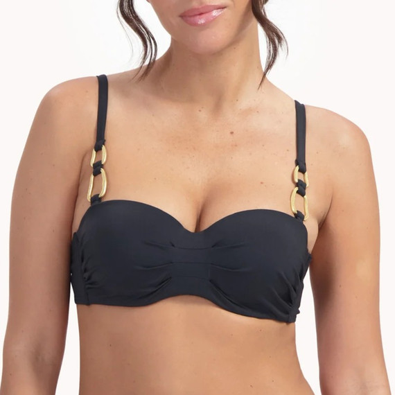 Femme Noir Bandeau Bikinitop