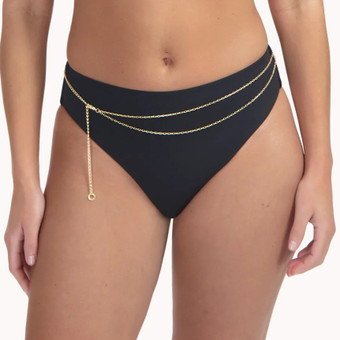 Femme Noir Hoog Bikinibroekje