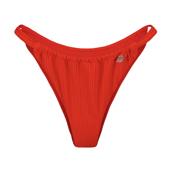 Fiery Red High Leg Bikinibroekje