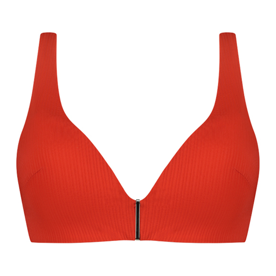 Beachlife Fiery Red Padded Bikinitop