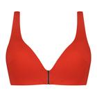 Fiery Red Padded Bikini Oberteil