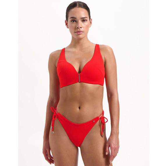 Beachlife Fiery Red Padded Bikinitop