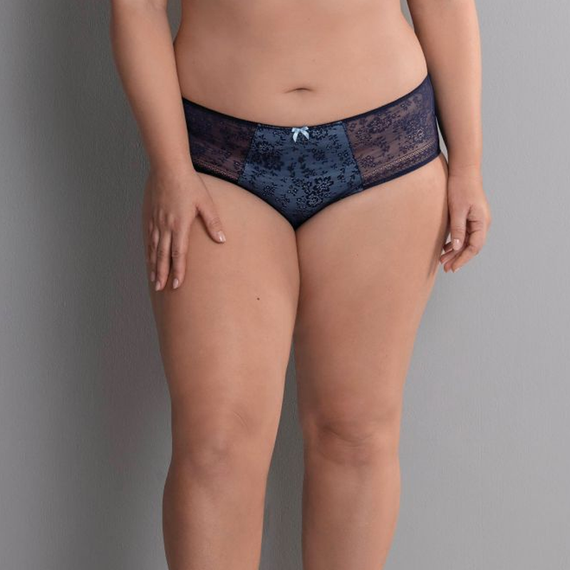 Rosa Faia Fleur Tailleslip Marine Blauw
