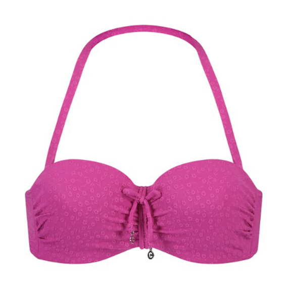 Cyell Flora Fuchsia Bandeau Bikinitop