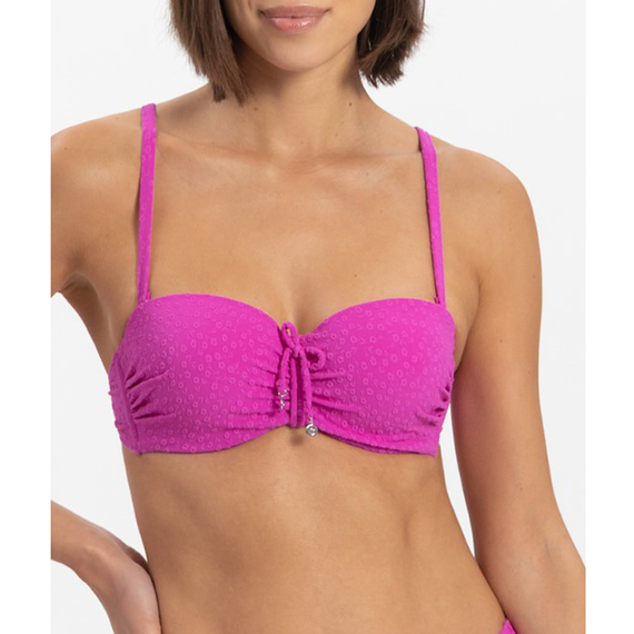 Cyell Flora Fuchsia Bandeau Bikinitop