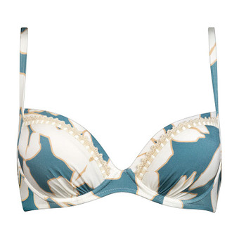 Floral Abstract Vorgeformtes Bikini Oberteil