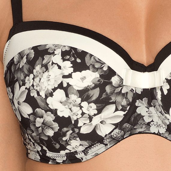 PrimaDonna Twist Flower Shadow Balconette BH Zwart