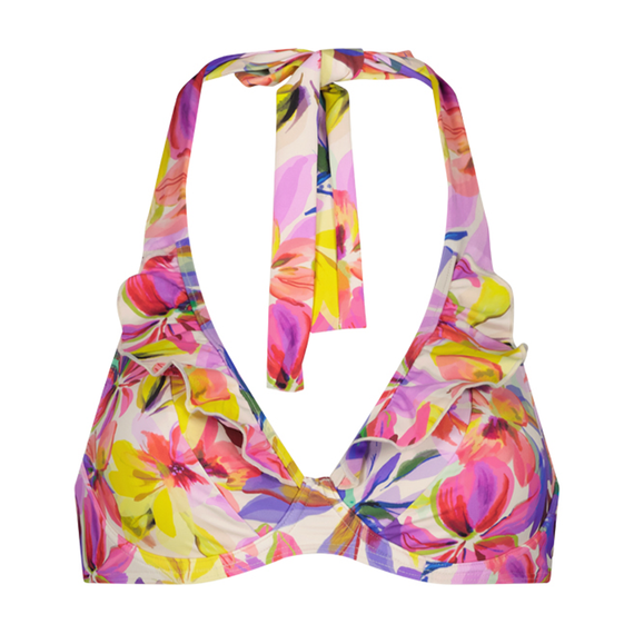 Cyell Fluid Flowers Halter Bikini Oberteil