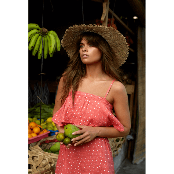 Beachlife Freckles Lange Strandjurk Oudroze