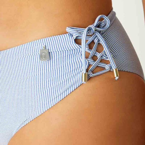 Annadiva Swim French Souvenir Hoog Strikbroekje Blue